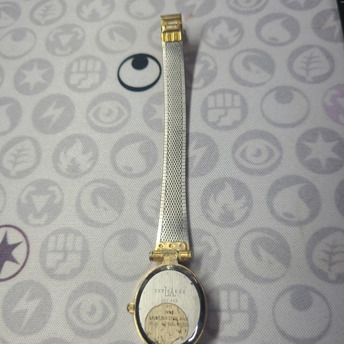 LA Express Ladies Abalone Shell Gold Tone Band Dress Watch (BAND DOES NOT CLASP) - Picture 11 of 11