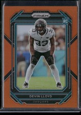 2022 Panini Prizm Devin Lloyd Orange Prizm RC /249 #376 Jacksonville Jaguars