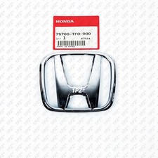 4.5in 113mm Silver Front Grille H Logo Emblem 75700tf0000 Fits Honda Fit Insight