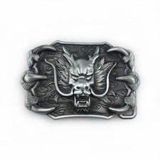 Chinese Dragon Head Belt Buckle for Men Masculine Dragon Claw Domineering Dra...