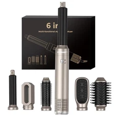 Hair Dryer Brush 6 in 1 Hair Styler for all Different Hair Types Works Great!