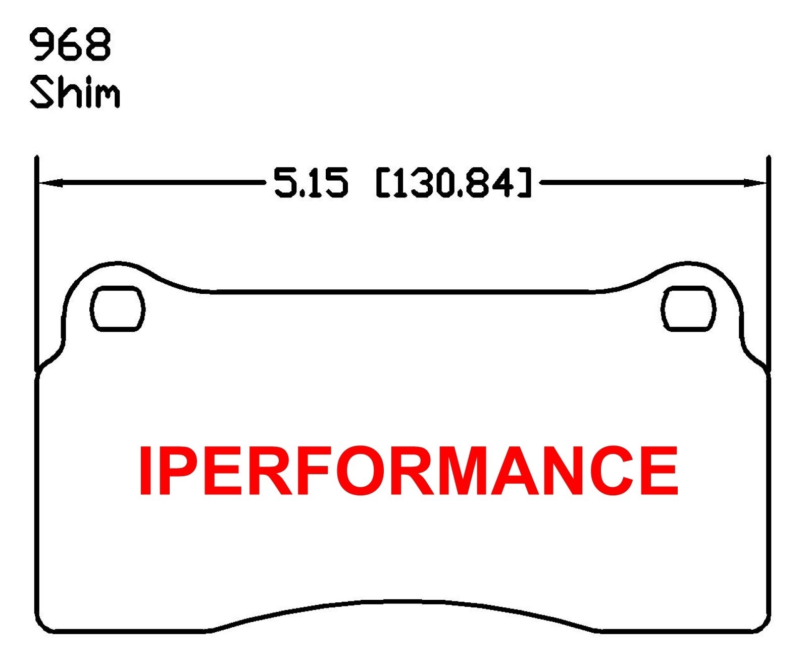 Titanium Brake Pad Shim Heat Shield Set for Aston Martin Vanquish 01-05; Brem Fr