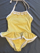 Girls Size 8 Gymboree Yellow Daisy Flower 1pc Swimsuit