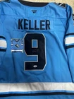 Clayton Keller Signed Autograph Auto Utah Mammoth Blue Hockey Jersey PSA/DNA