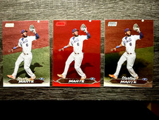 Starling Marte 2024 Topps Stadium Club Red Foil, Chrome & Base Variations #131