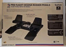 Saitek Pro Flight Cessna pedali timone con freni a punta in scatola originale SIGILLATA