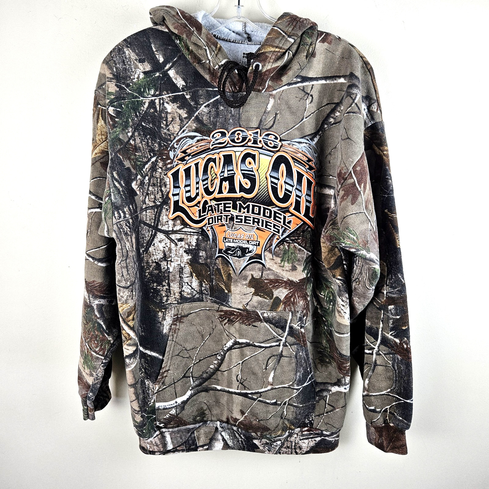 Late Model Dirt Series Graphic Hoodie Size L Camouflage