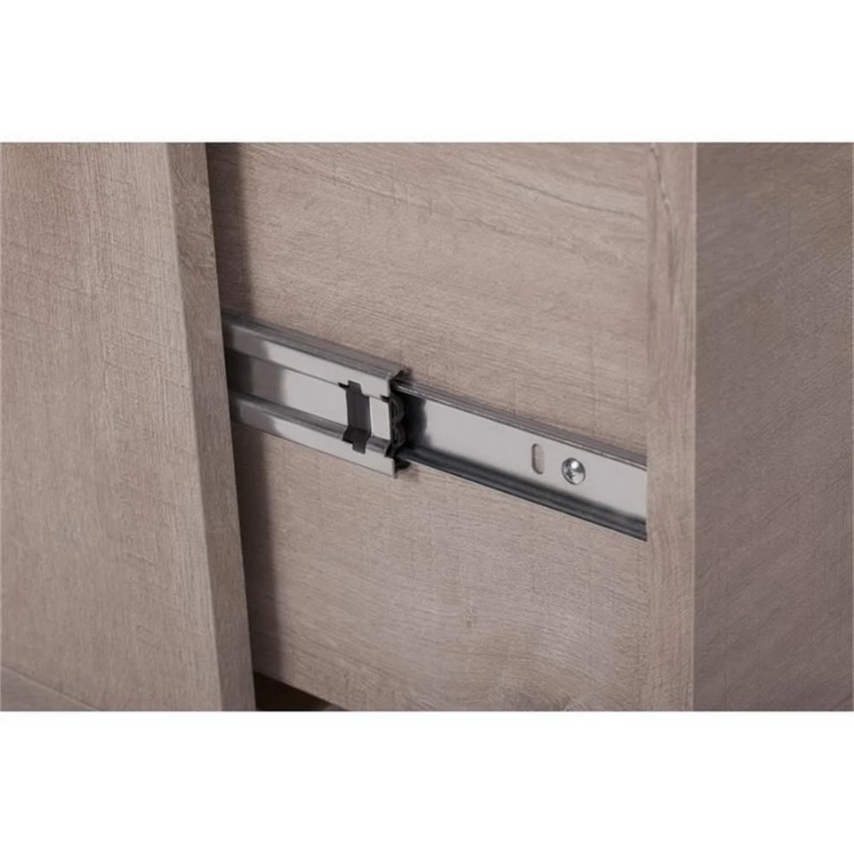 Bush Furniture Key West 48W Escritorio 3 Piezas Oficina Suite en Gris Foto 4 de 4