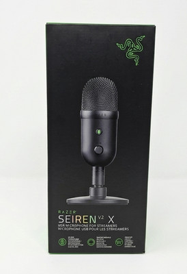 Razer Seiren V2 X USB Condenser Microphone for Streaming and Gaming on PC