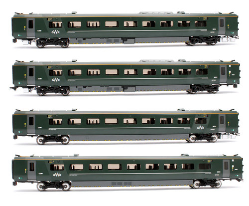 Hornby R40351 Klasse 802/1 GWR Reisebus 4er-Pack 837101, 836101, 834101 & 833101 | Zustand: New