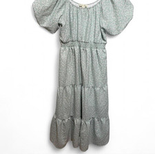 Indigo Rose Women's Mint Green Floral Off Shoulder Maxi Dress Size M