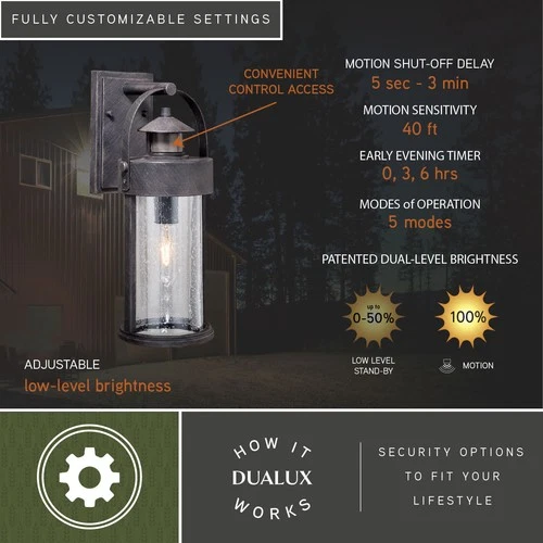 Vaxcel Lighting T0384 Rust Iron Cumberland Single Light 16"H Outdoor Wall Sconce - Picture 10 of 12