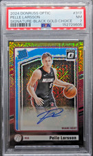 2024Panini Donruss Optic Pelle Larsson #317 Black Gold 6of8 signature black gold