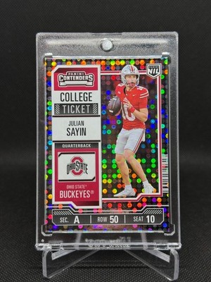 JULIAN SAYIN 2024-25 NIL Ohio State Contenders College Ticket Donuts #2