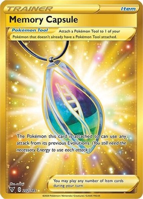 Memory Capsule 202/185 Gold Secret Rare Vivid Voltage Near Mint- Pokémon TCG
