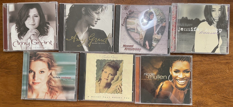Christian woman's vocal CD lot Twila Paris Nicole Mullen Nordemon Amy Grant +