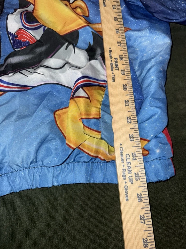 Members Only X Space Jam Tune Squad All Over Print Retro Windbreaker Jacket XL - Image 4 of 4