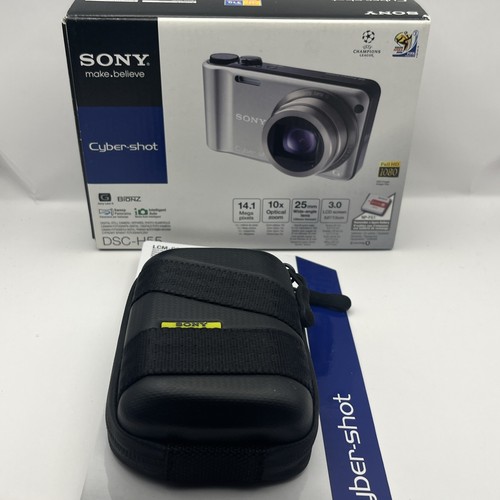 Sony Cyber-Shot DSC-H55 14.1MP 1Digital Camera Black W/ Case & SD Card -Tested