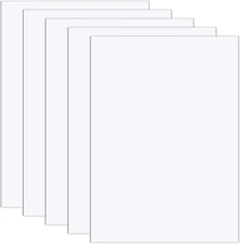 5 Pcs Self Stick Mounting Board for Cross Stitch, 9 X 12 inch Sticky Board White