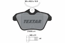 For Textar 2160601 Brake Pad Set, Disc Brake