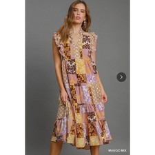 Umgee - Scraf Print Mini Dress - Medium