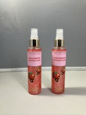 2 Bath  Body Works STRAWBERRY POUND CAKE Diamond Shimmer Mist NEW 