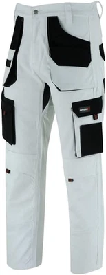 SPARKX Mens Painters Trousers with Stretch Crotch- Decorators Cargo Combat Work Trouser