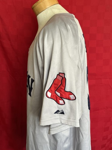 VINTAGE Boston Red Sox Grey David Ortiz #34 Majestic Baseball Jersey Size 2XL Pa - Picture 8 of 14