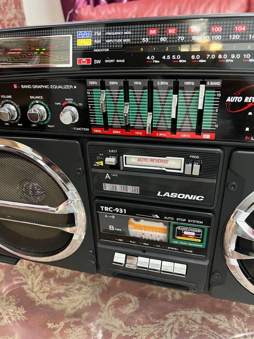 LASONIC TRC-931ラジカセBOOMBOX デットストック品中古動作品
