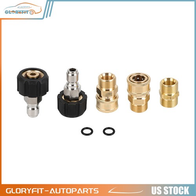 #ad #ad 5 Pcs 5000 PSI Pressure Washer Adapter Set For Pressure Washers Hose and Guns $19.99