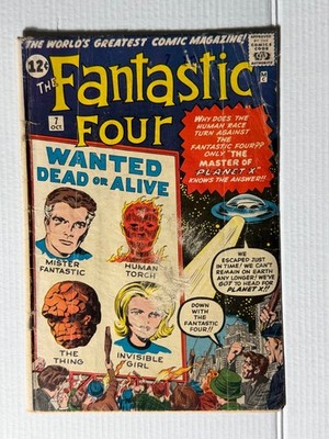 Fantastic Four #7 1962 Marvel Raw Complete See Photos for condition Box 102