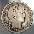 1893 O Barber Half Dollar - Good Details !!