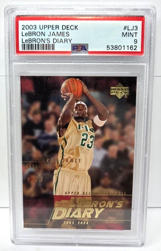 2003 Upper Deck LeBron`s Diary LeBRON JAMES Basketball Card PSA 9 MINT