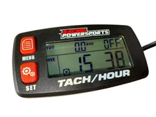RacingPowerSports Digital Tachometer Hour Meter Rpm Maintenance Reminder RED