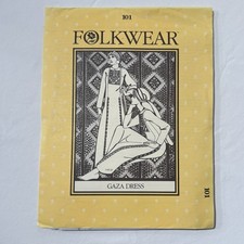 FOLKWEAR Gaza Dress Size 6-16 Pattern 101 VINTAGE 1982 Unused