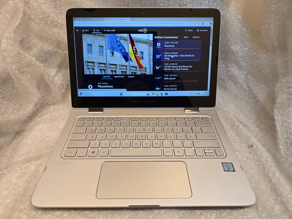 Laptop HP Spectre X360, I7-6500U 2.50GHz, 240GB SSD, 8GB RAM, Windows 11 Pro - Bild 3 von 4