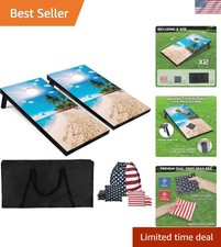 Ultimate Cornhole Board Set - 4x2ft Classic Design for Outdoor Gatherings