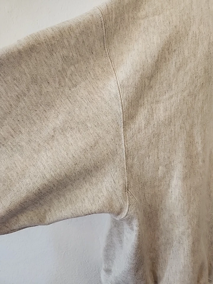 Champion Reverse Weave Sweatshirt Mock Turtleneck Women's Large Heather Gray - Image 3 of 4