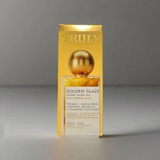 Truly Golden Glaze Luxury Body Oil,  Vitamin C, Vanilla Bean 3.1 Oz / 90ML Vegan