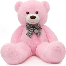 Giant Teddy Bear Stuffed Animals Purple Plush Toy for Girlfriend Kids Christmas