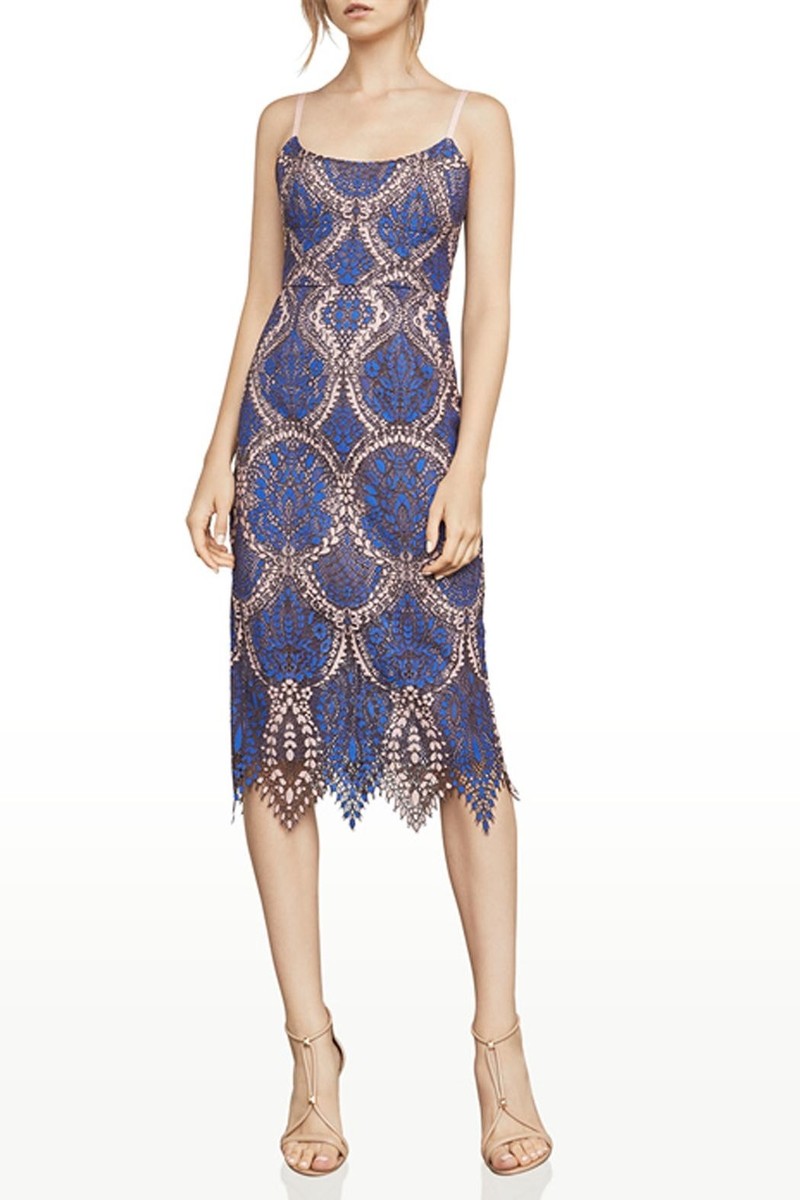 kaleidoscope lace dresses NEW BCBGMAXAZRIA KALEIDOSCOPE LACE DRESS PBZ67M54/L502W SIZE 0