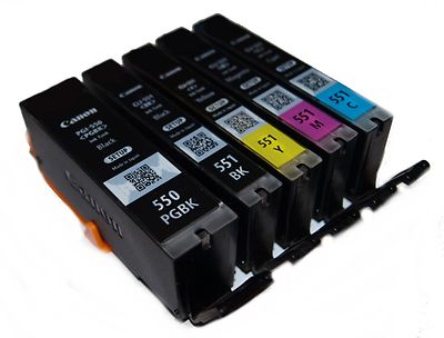 Canon Original kompletter Set PGI 550 CLI 551 IP7250 MG5450 MG5550 MX725 MX925