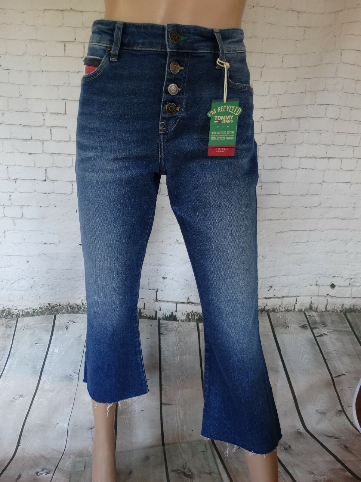 tommy jeans katie crop flare