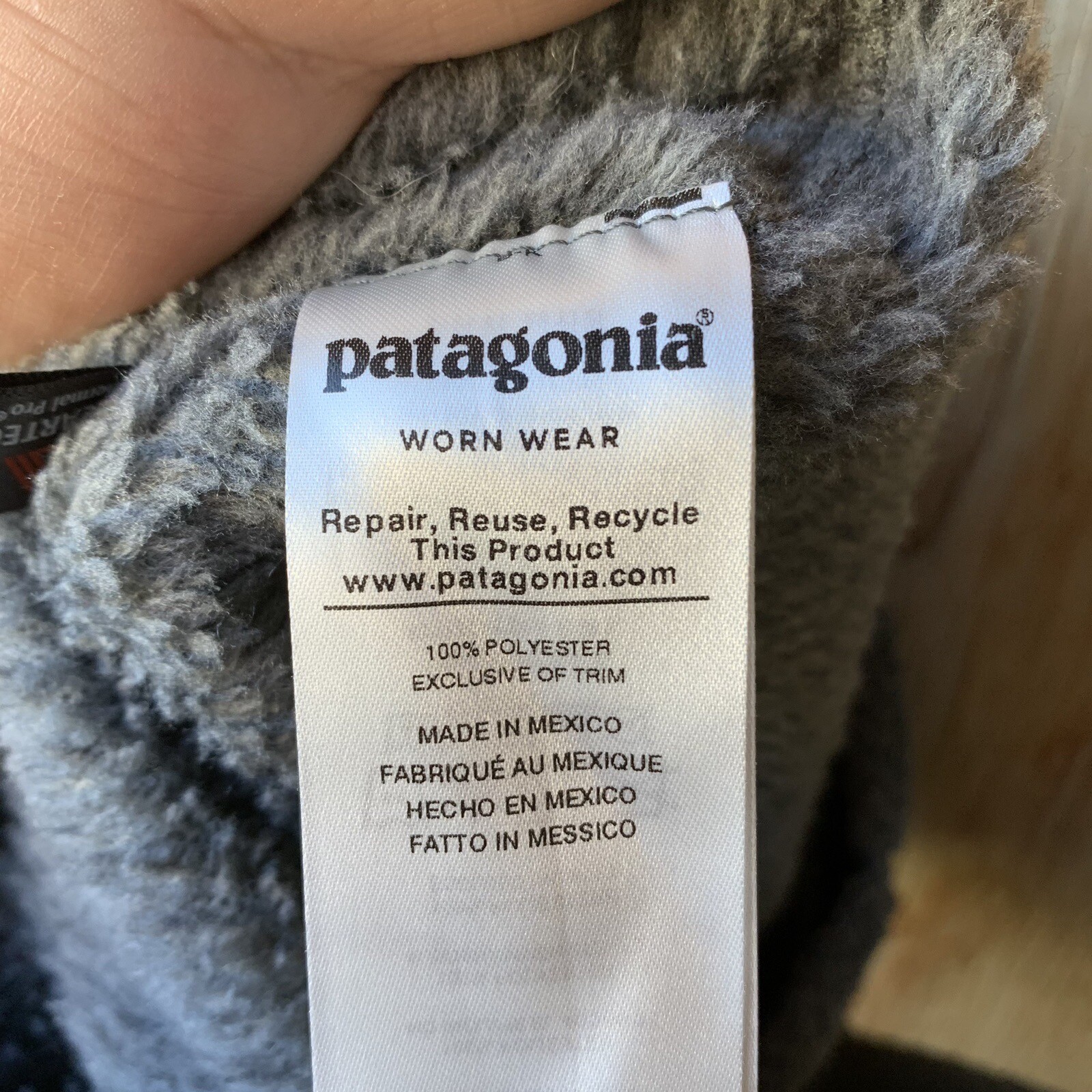 Patagonia Re-tool Snap Pullover Gray Purple Women's Size Small Fleece Sweater thumbnail 8