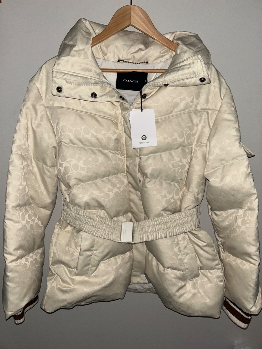 $895 NEW! NWT COACH Belted CC Ski Down Puffer Jacket in $895 NEW! NWT COACH Belted CC Ski Down Puffer Jacket in