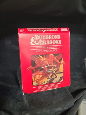1983 Dungeons & Dragons Basic Rules Set 1 TSR 1011 Incomplete No Dice Or Crayons