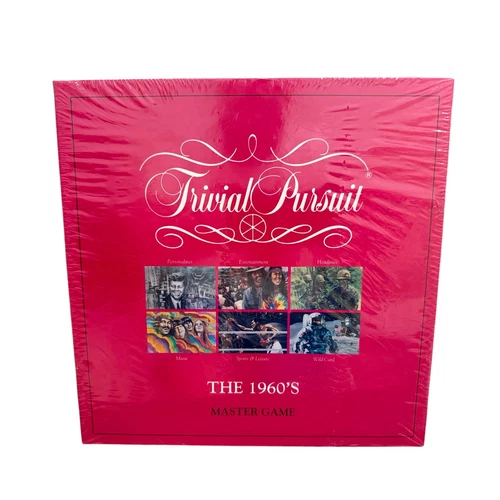 Parker Brothers Trivial Pursuit The 1960s Master Game Vintage 1990 New & Sealed