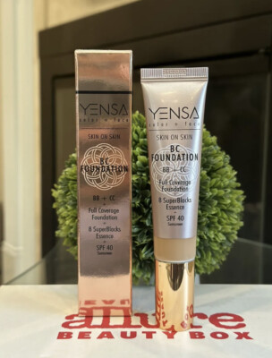 Yensa Beauty Skin on Skin BC Foundation In TAN WARM1 fl oz / 32 ml NIB