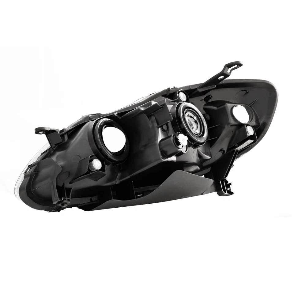 Headlights Headlamps Left+Right For 2003-2008 Toyota Corolla Left+Right Black Foto 4 de 4