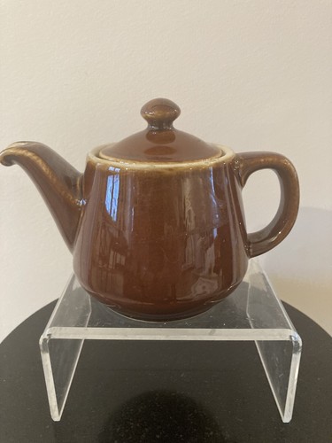 Vintage Hall 3,5" Single Serve Teekanne Braun USA